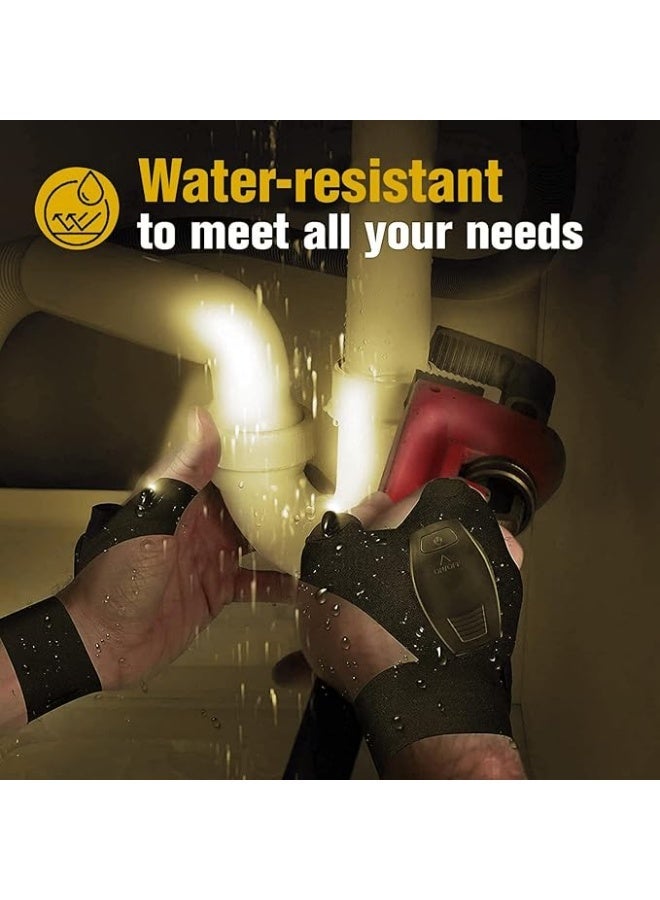 هدايا للرجال، قفازات LED لإكسسوارات الصيد، قفازات مع مصباح يدوي، أدوات للرجال، هدايا للأب، هدايا عيد ميلاد له، هدايا للرجال، أفكار هدايا لملء جورب الرجال في عيد الميلاد - Image 3